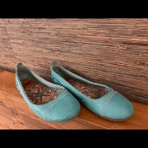 Women’s Rocket Dog Soft Leather Flats - Teal